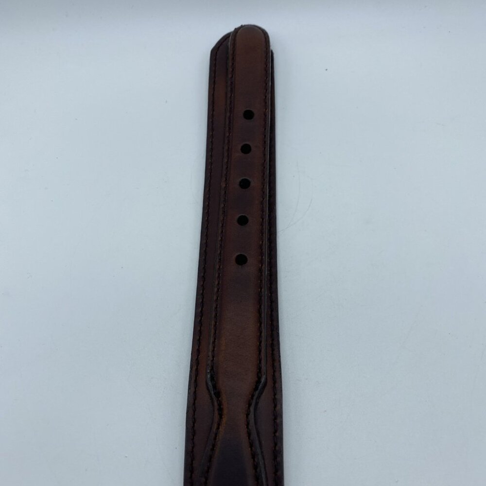 Brighton Brown Genuine Leather Belt 35307 Men's Size 42 Made In USA - Picture 8 of 11